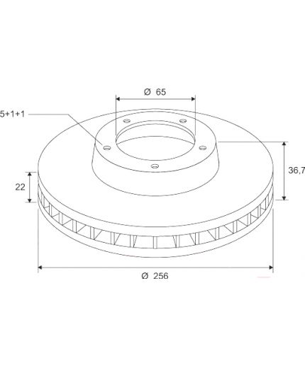 Valeo Тормозной диск передний Фото 2