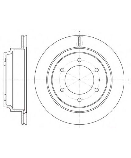 REMSA Тормозной диск задний