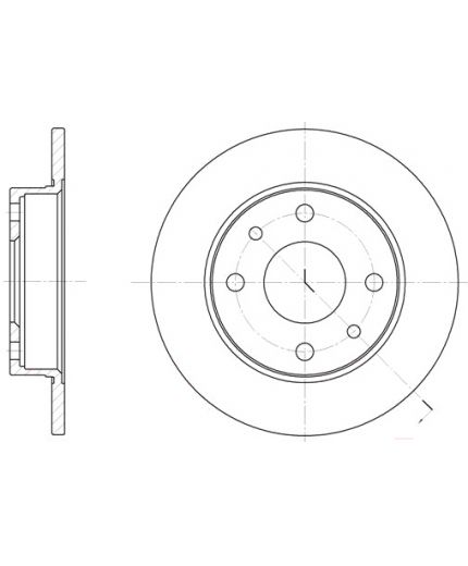 REMSA Тормозной диск задний