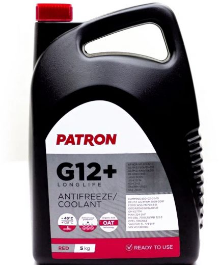 Антифриз Patron RED красный G12+ 5кг 4,4л Фото 2