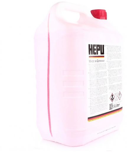 Антифриз HEPU RED концентрат красный G12 -40°C 5л Фото 7