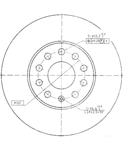 Patron Тормозной диск передний