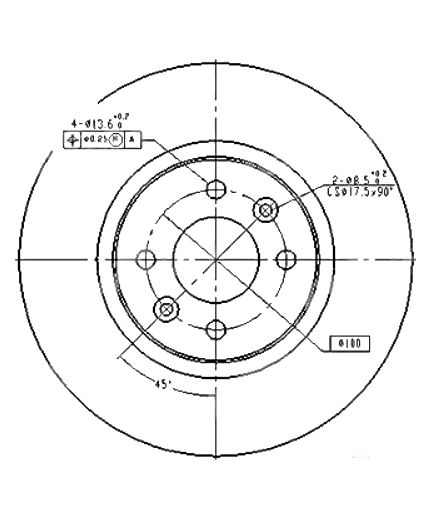 Patron Тормозной диск передний