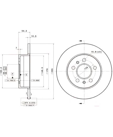 BREMBO Тормозной диск Фото 2