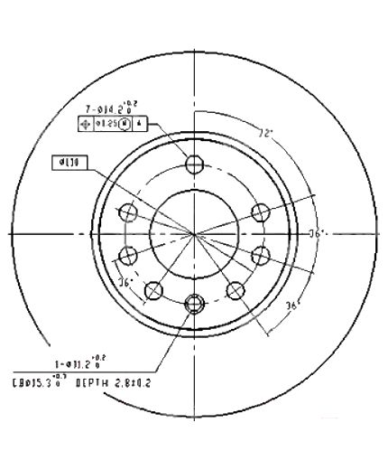 Patron Тормозной диск передний