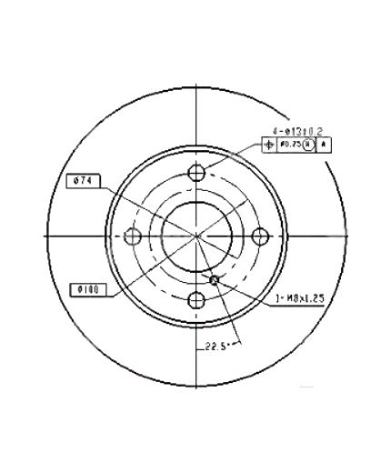 Patron Тормозной диск передний
