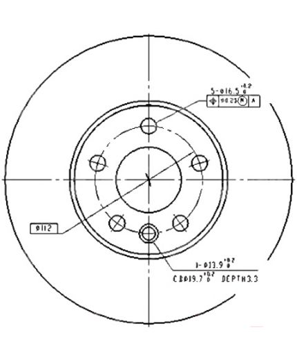 Patron Тормозной диск передний