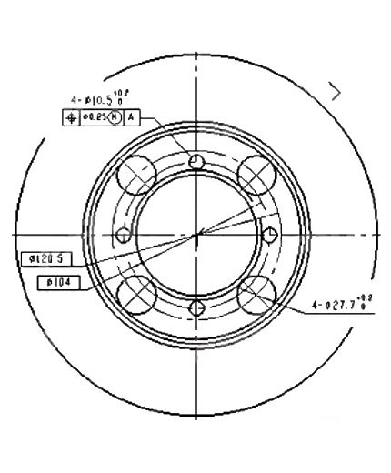 Patron Тормозной диск передний