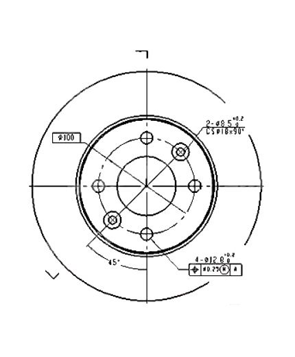 Patron Тормозной диск передний