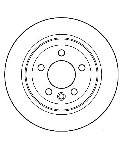 TRW Тормозной диск задний Фото 3