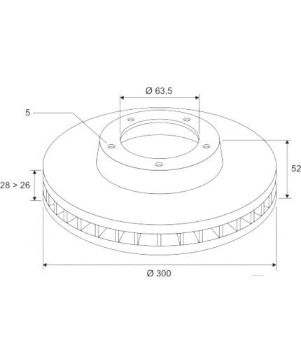 Valeo Тормозной диск передний Фото 3
