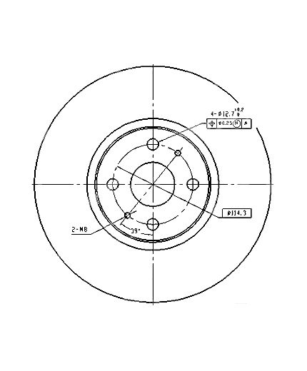 Patron Тормозной диск передний