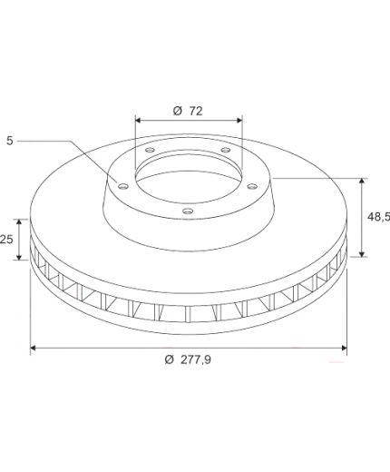 Valeo Тормозной диск передний Фото 2