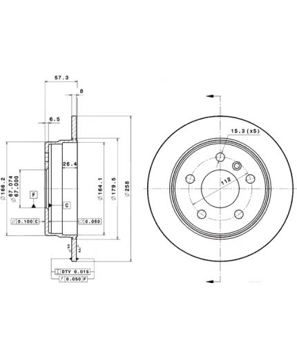 BREMBO Тормозной диск Фото 3