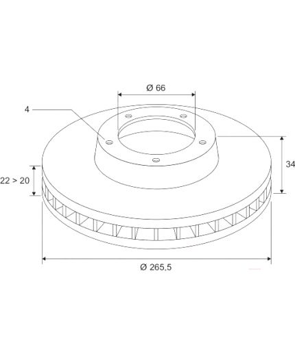 Valeo Тормозной диск передний Фото 2