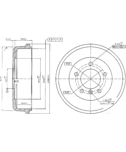 Patron Тормозной барабан Фото 2