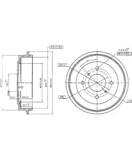 Patron Тормозной барабан