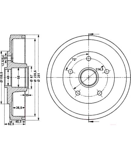 Stellox Тормозной барабан
