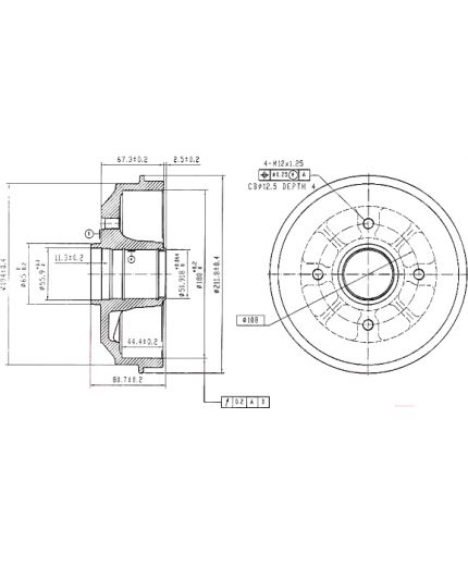 Patron Тормозной барабан