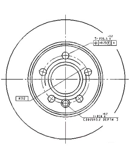 Patron Тормозной диск задний