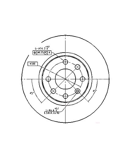 Patron Тормозной диск передний