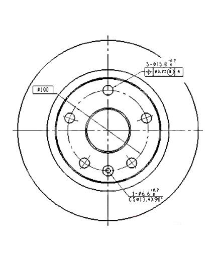 Patron Тормозной диск передний