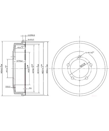Patron Тормозной барабан