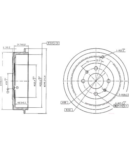 Patron Тормозной барабан