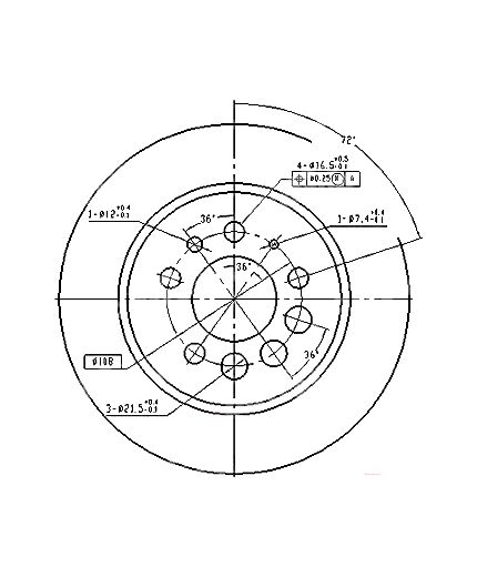 Patron Тормозной диск задний
