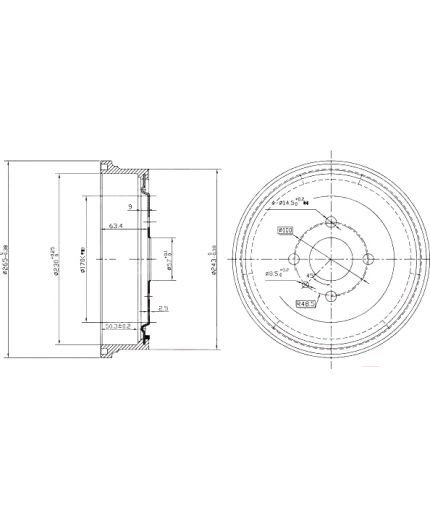 Patron Тормозной барабан