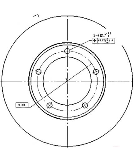 Patron Тормозной диск передний