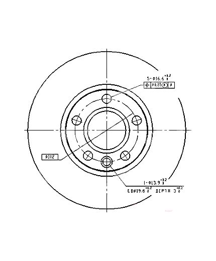 Patron Тормозной диск