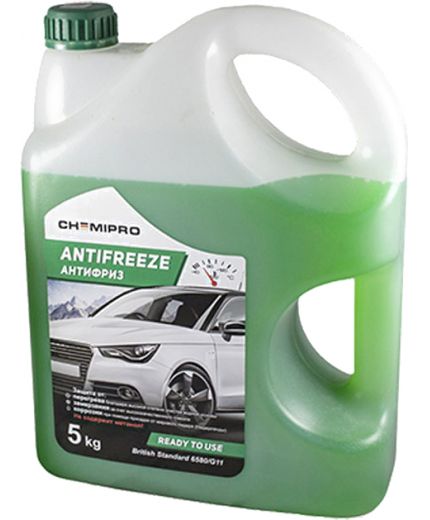 Антифриз CHEMIPRO GREEN зеленый G11 5кг 4,2л