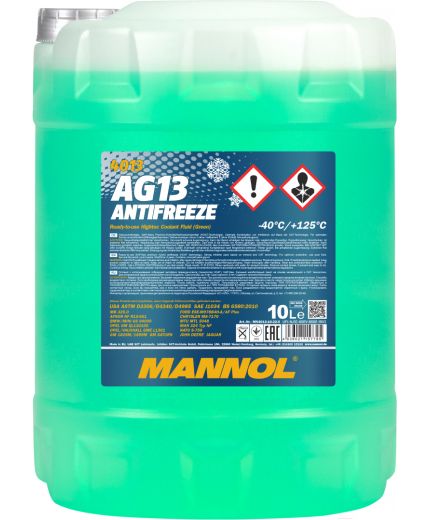 Антифриз MANNOL Antifreeze AG13 зеленый -40 10л. Фото 2