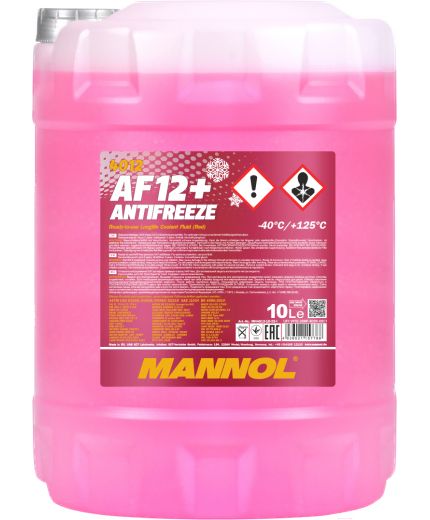 Антифриз MANNOL Antifreeze AF 12 red -40 10л Фото 2