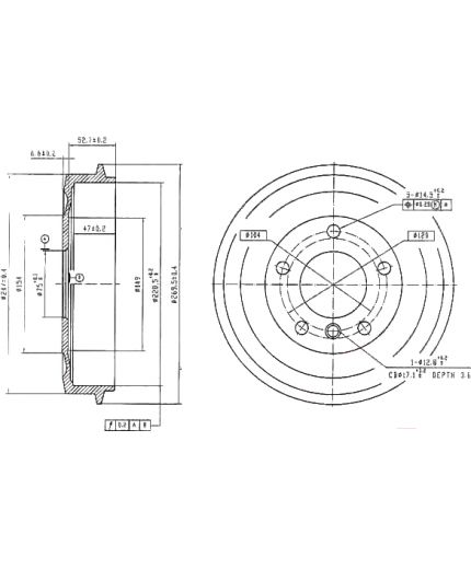 Patron Тормозной барабан