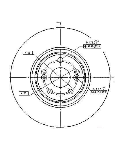 Patron Тормозной диск передний