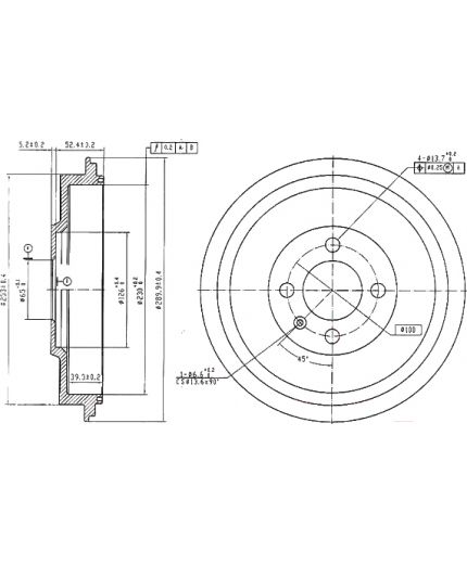 Patron Тормозной барабан