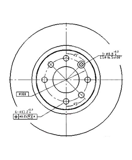 Patron Тормозной диск передний