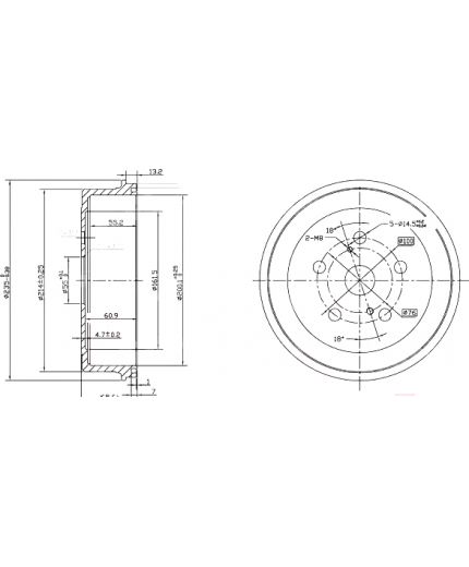 Patron Тормозной барабан