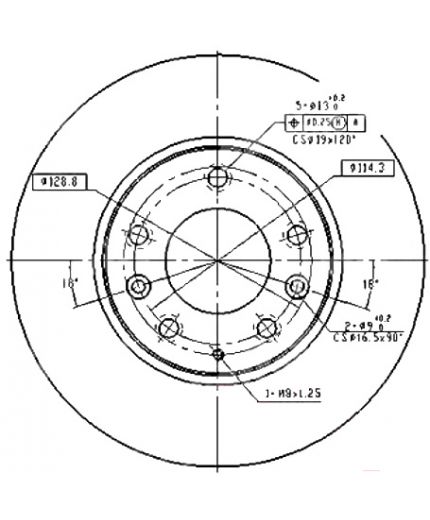 Patron Тормозной диск передний