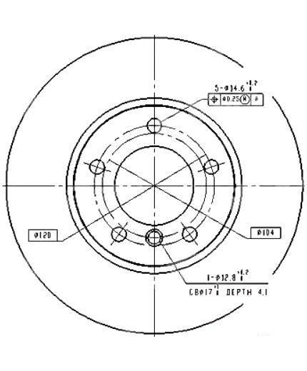 Patron Тормозной диск