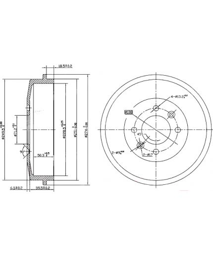 Patron Тормозной барабан
