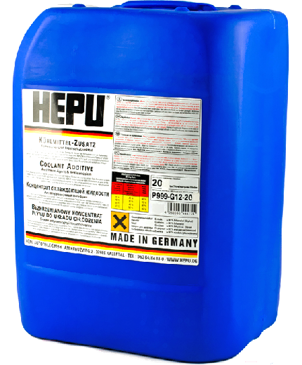 Антифриз HEPU YELLOW концентрат желтый -40°C 20л