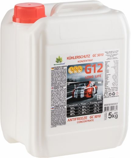 Антифриз GREENCOOL GС5010 концентрат красный G12 5 кг