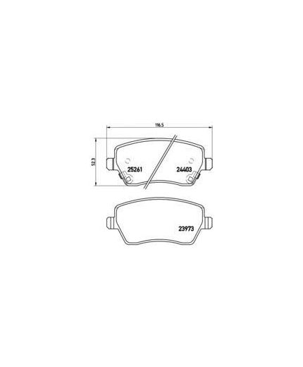 BREMBO Колодки дисковые