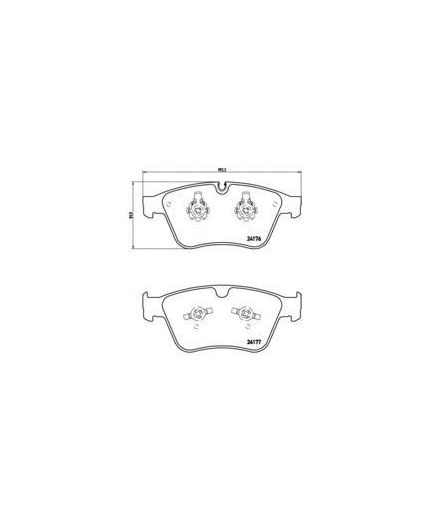 BREMBO Колодки дисковые передние