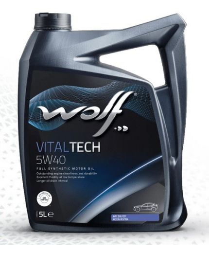 Моторное масло WOLF 5W-40 VitalTech 5 л Фото 2