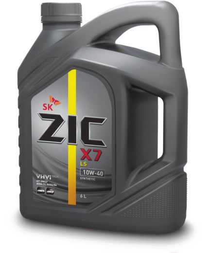 Моторное масло ZIC X7 LS SYNTETIC SN/CF 10W-40 6л Фото 3
