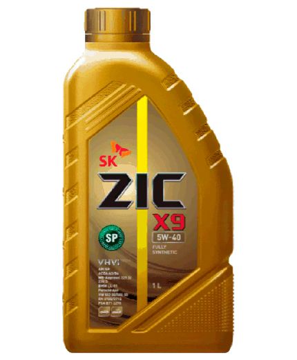 Моторное масло ZIC X9 SYNTHETIC API SP A3/B4 5W-40 1л Фото 2